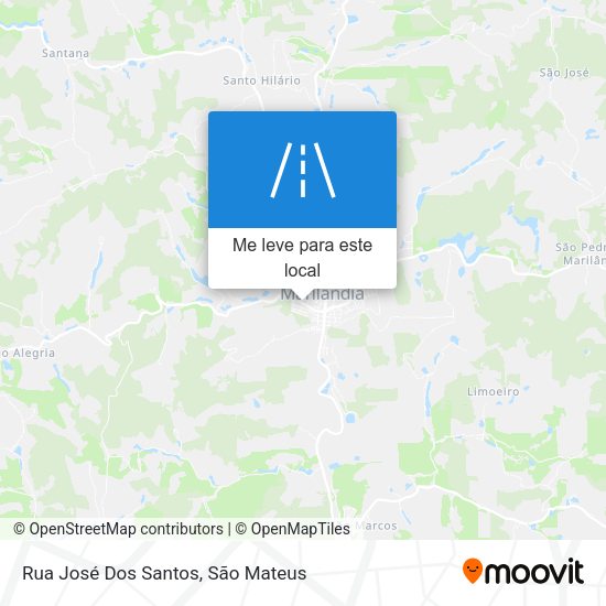 Rua José Dos Santos mapa