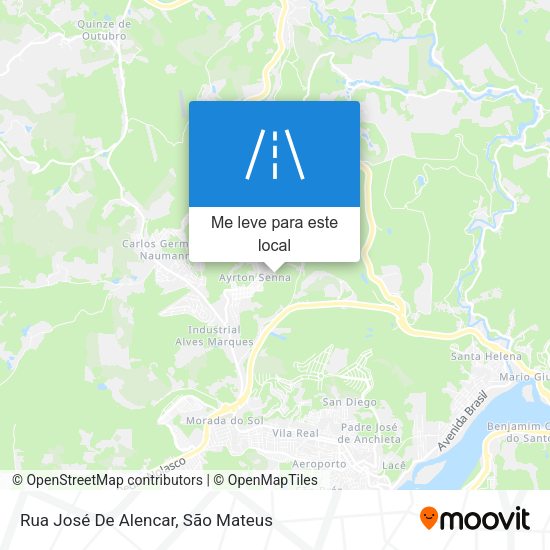 Rua José De Alencar mapa