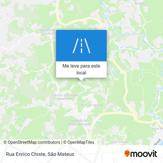 Rua Enrico Chiste mapa