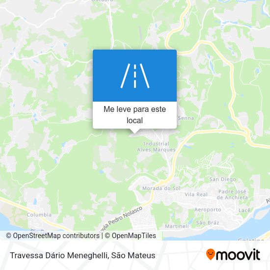Travessa Dário Meneghelli mapa