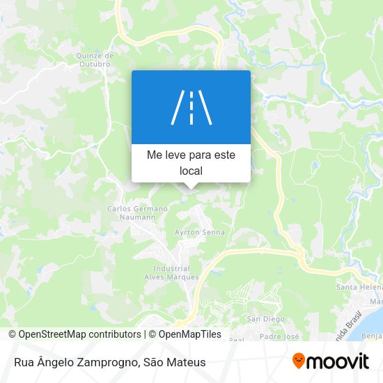 Rua Ângelo Zamprogno mapa