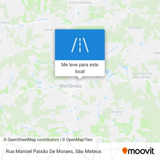 Rua Manoel Paixão De Moraes mapa