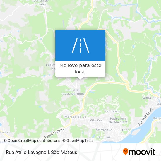 Rua Atílio Lavagnoli mapa