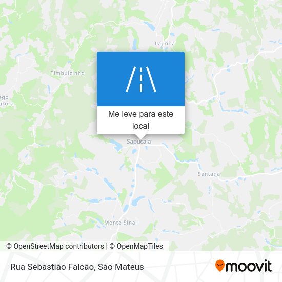 Rua Sebastião Falcão mapa