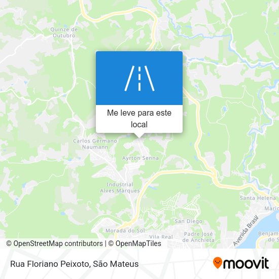 Rua Floriano Peixoto mapa