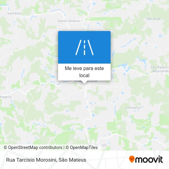 Rua Tarcisio Morosini mapa