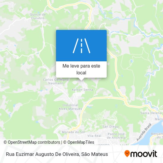 Rua Euzimar Augusto De Oliveira mapa