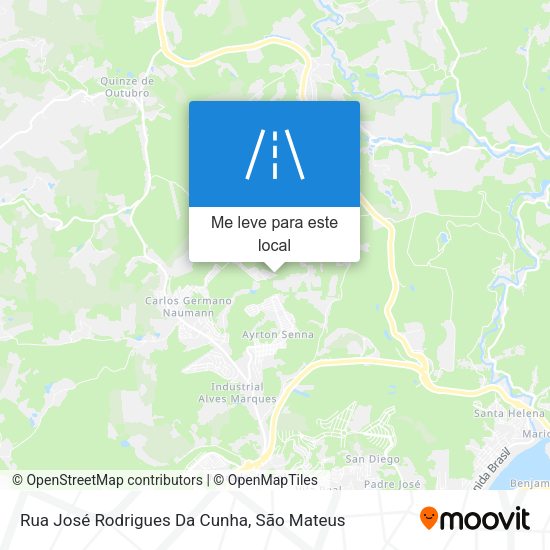 Rua José Rodrigues Da Cunha mapa