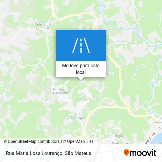 Rua Maria Loss Lourenço mapa