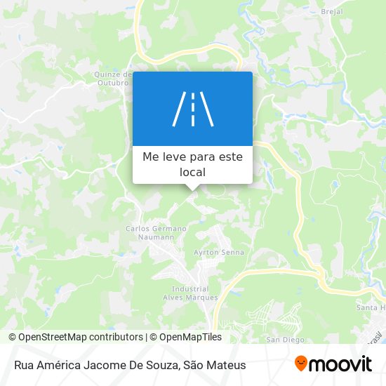 Rua América Jacome De Souza mapa