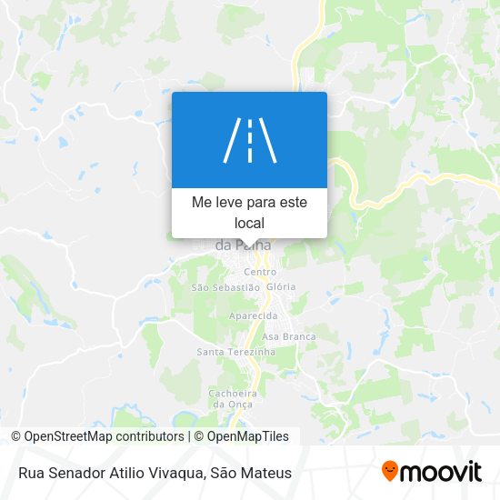 Rua Senador Atilio Vivaqua mapa