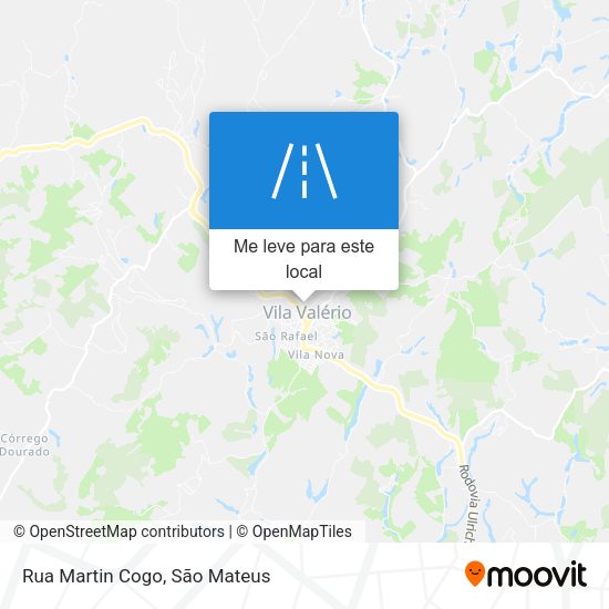 Rua Martin Cogo mapa