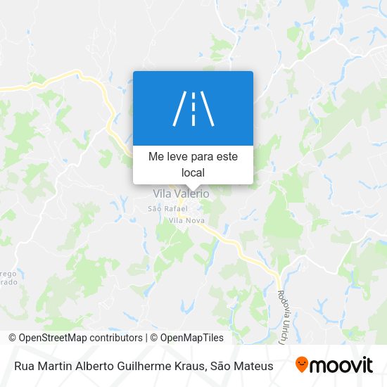 Rua Martin Alberto Guilherme Kraus mapa