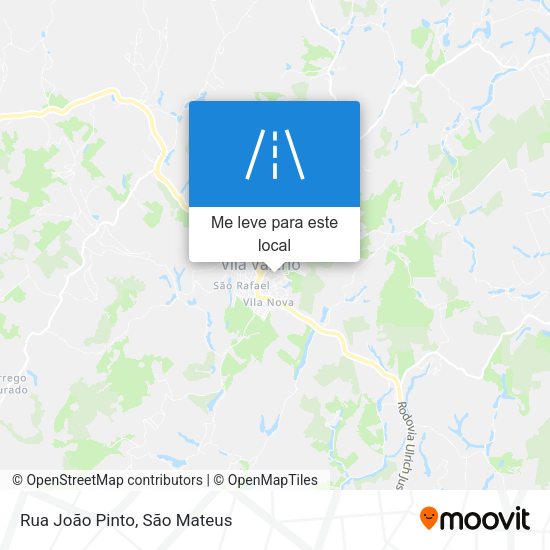 Rua João Pinto mapa