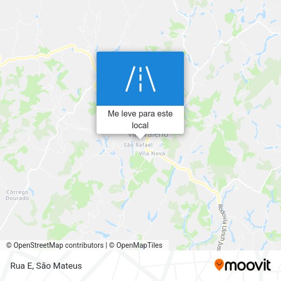 Rua E mapa