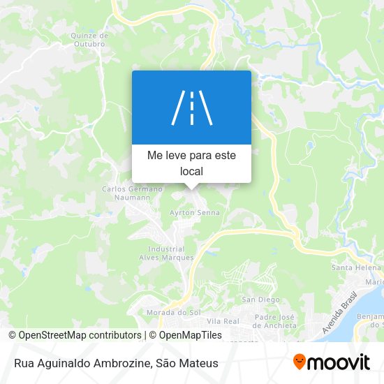 Rua Aguinaldo Ambrozine mapa