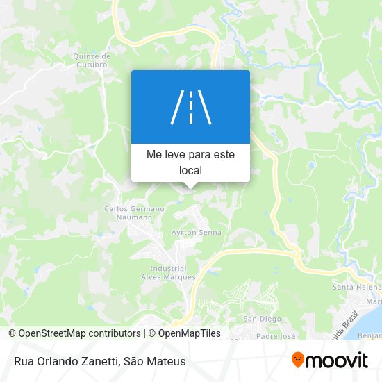 Rua Orlando Zanetti mapa