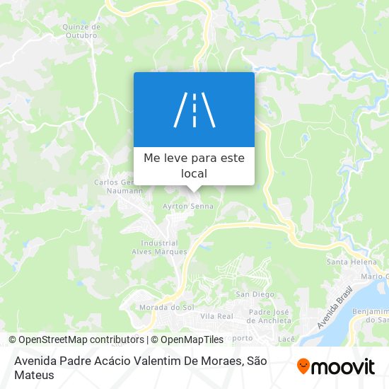 Avenida Padre Acácio Valentim De Moraes mapa