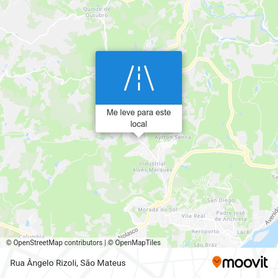Rua Ângelo Rizoli mapa