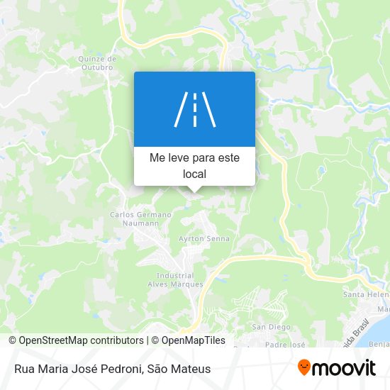 Rua Maria José Pedroni mapa