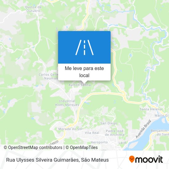 Rua Ulysses Silveira Guimarães mapa