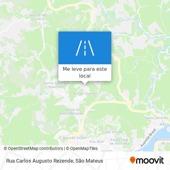 Rua Carlos Augusto Rezende mapa