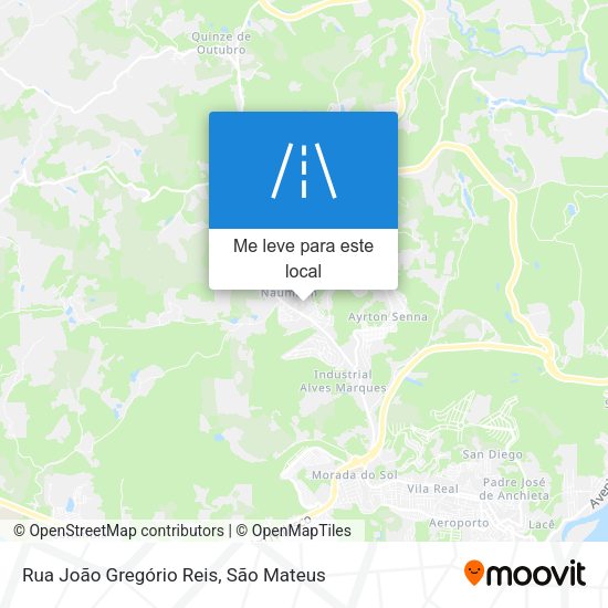 Rua João Gregório Reis mapa