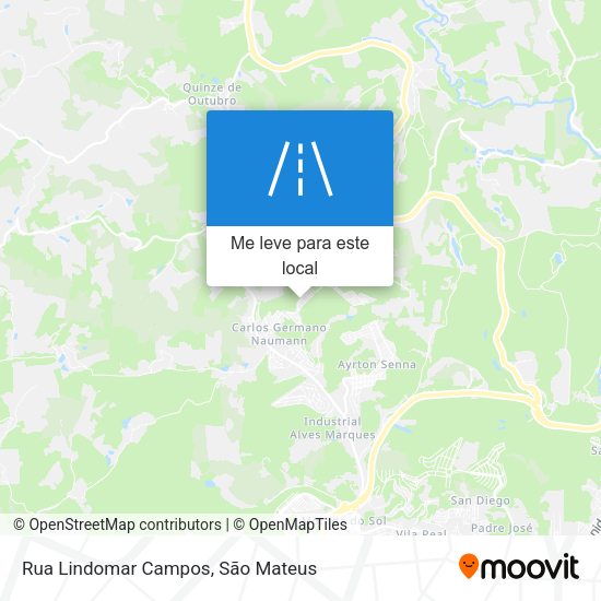 Rua Lindomar Campos mapa