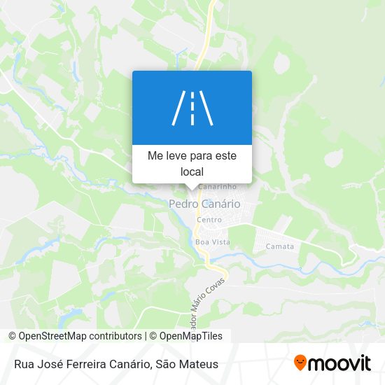 Rua José Ferreira Canário mapa