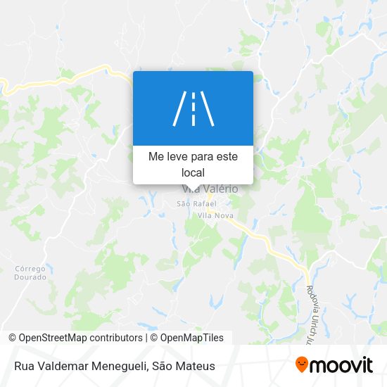 Rua Valdemar Menegueli mapa