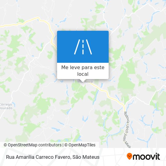 Rua Amarilia Carreco Favero mapa