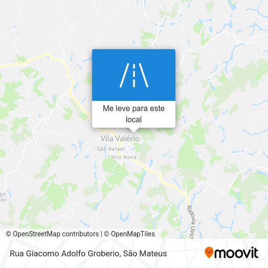 Rua Giacomo Adolfo Groberio mapa