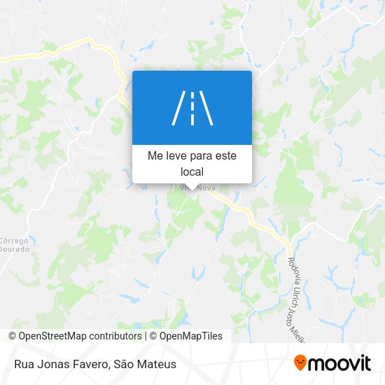 Rua Jonas Favero mapa