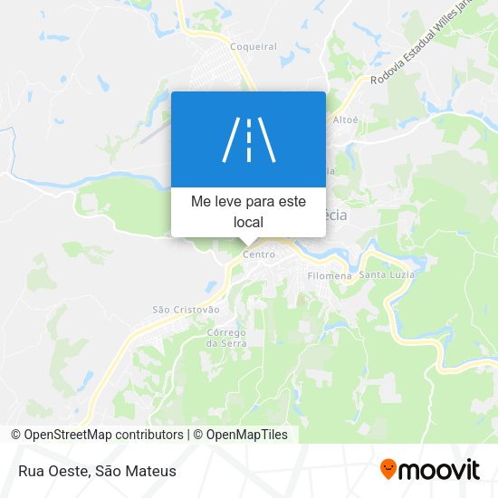 Rua Oeste mapa