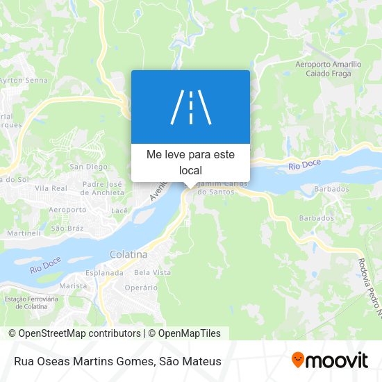 Rua Oseas Martins Gomes mapa