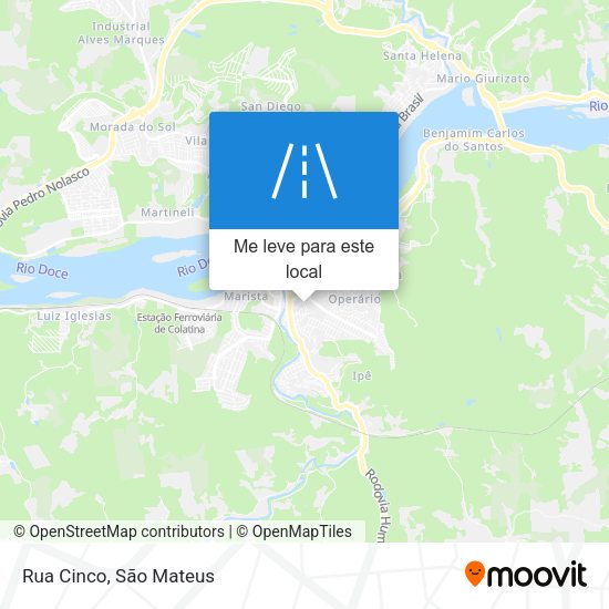 Rua Cinco mapa