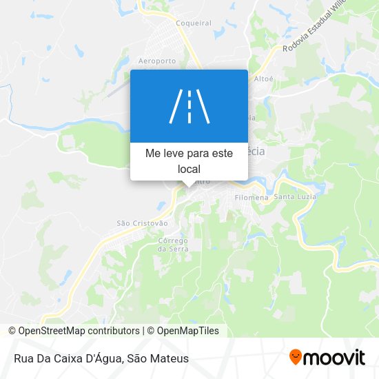 Rua Da Caixa D'Água mapa