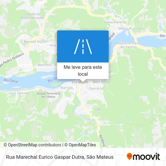 Rua Marechal Eurico Gaspar Dutra mapa