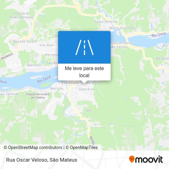 Rua Oscar Veloso mapa
