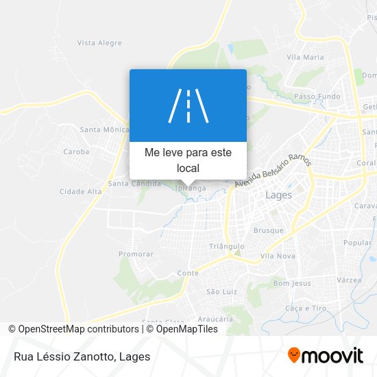 Rua Léssio Zanotto mapa