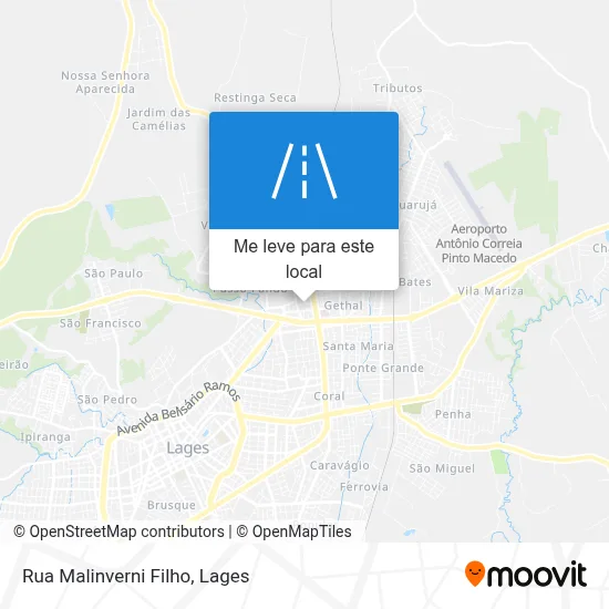 Rua Malinverni Filho mapa