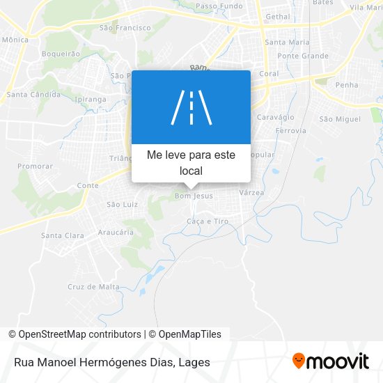 Rua Manoel Hermógenes Dias mapa