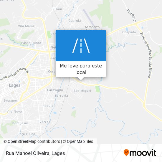 Rua Manoel Oliveira mapa