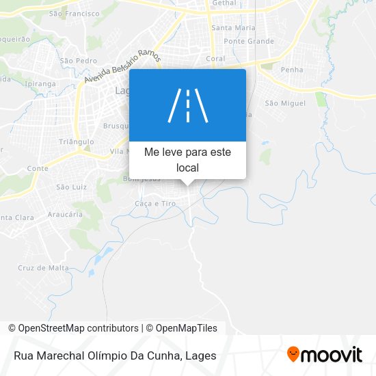 Rua Marechal Olímpio Da Cunha mapa