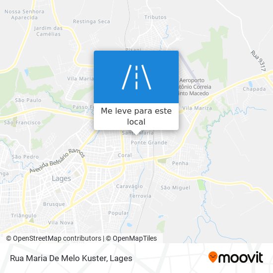 Rua Maria De Melo Kuster mapa