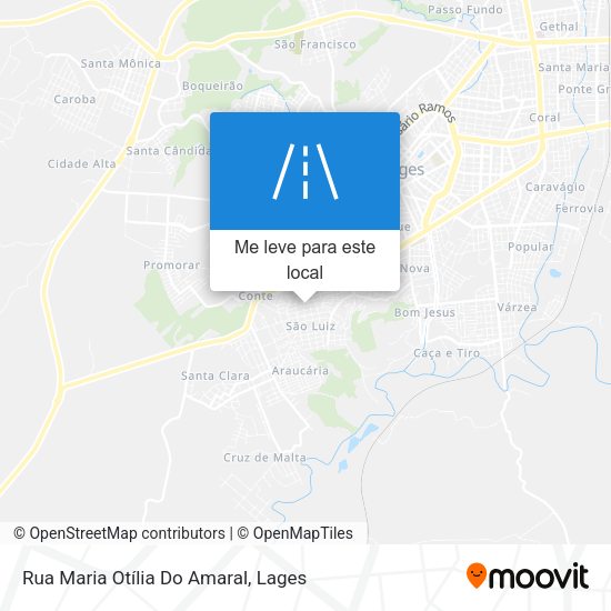 Rua Maria Otília Do Amaral mapa