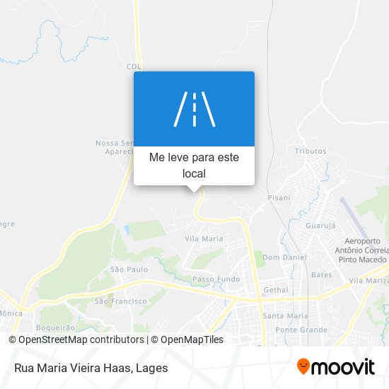 Rua Maria Vieira Haas mapa