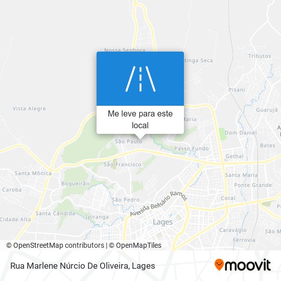 Rua Marlene Núrcio De Oliveira mapa