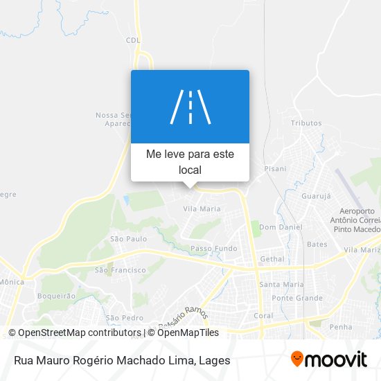 Rua Mauro Rogério Machado Lima mapa