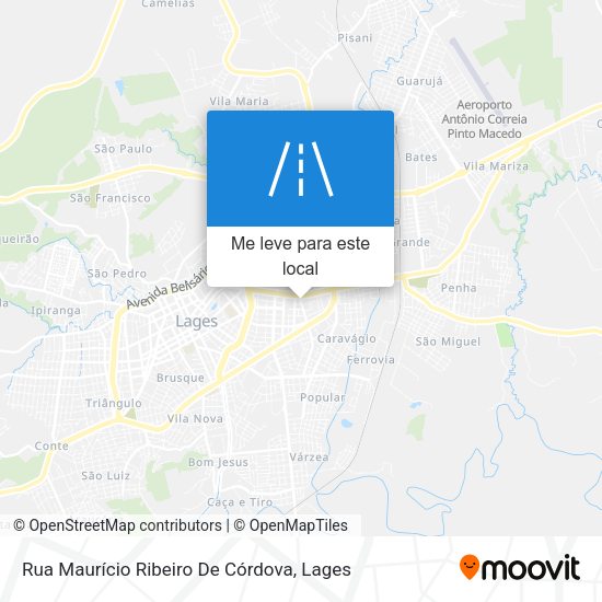 Rua Maurício Ribeiro De Córdova mapa